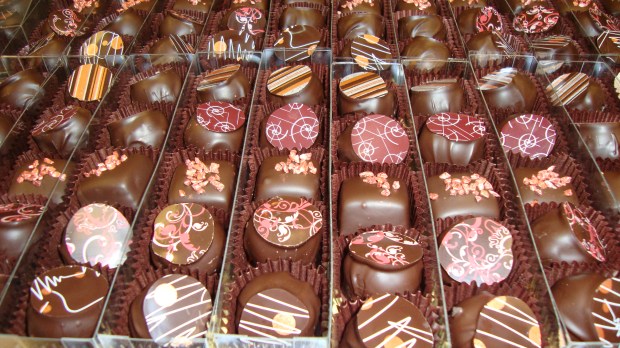 chocolats variés