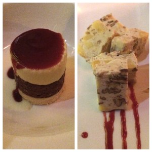 Délice au fruit de la passion, nougat glacé maison.